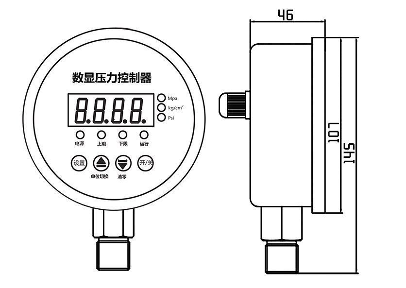 YL-804E尺寸图