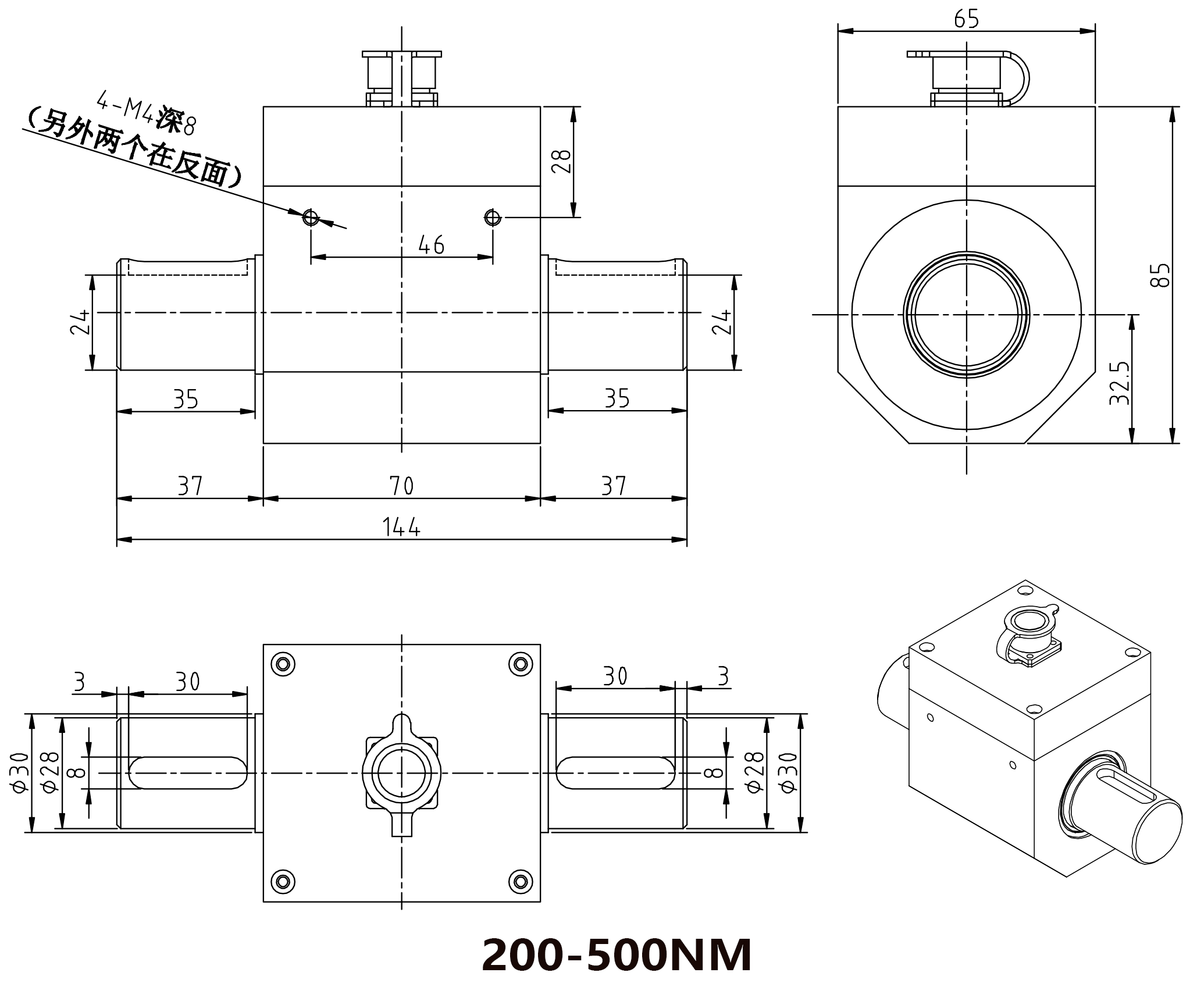 NJL-303尺寸图